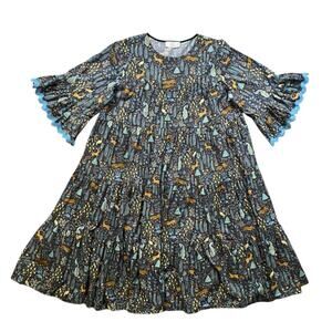 Coco + Jase Custom Animal Forest Floral Maxi Dress - 2XL